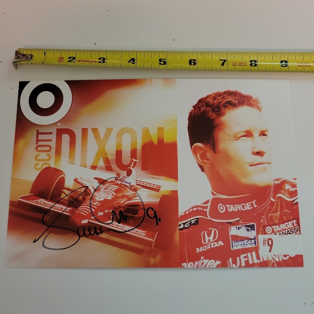 2006 TARGET/ CHIP GANASSI SCOTT DIXON‎ #9 HONDA RACING signed POSTCARD